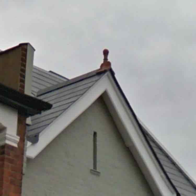 Victorian 4 leaf ball ridge finial
